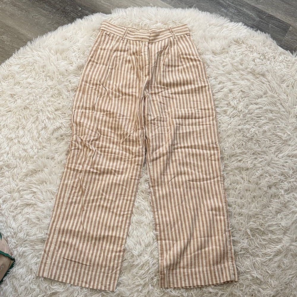 Abercrombie Striped Wide Leg Trousers